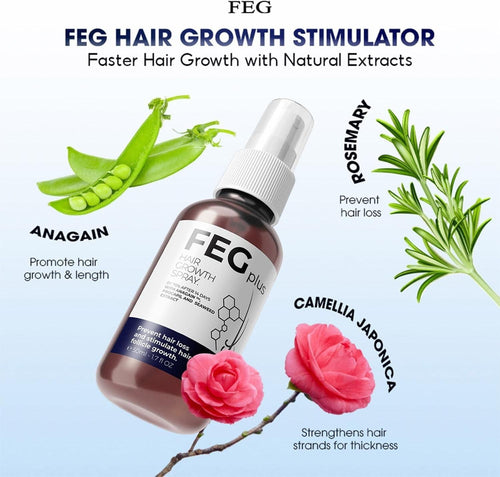 FEG+ Hair Growth Spray – 50ml (Pack of 2)